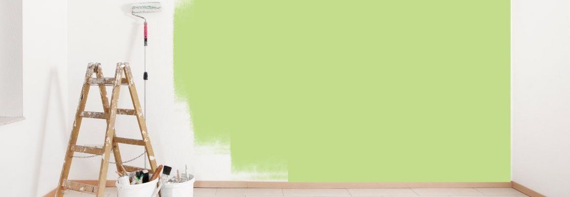 grüne Wand streichen